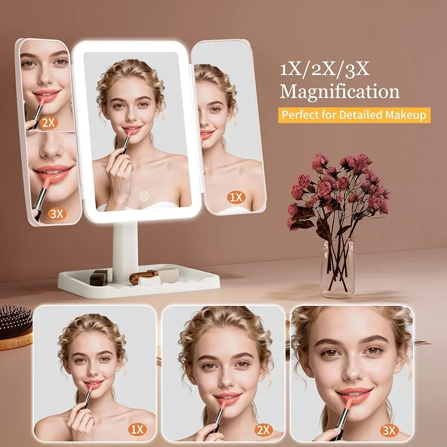 Trifold Makeup Vanity Mirror 2