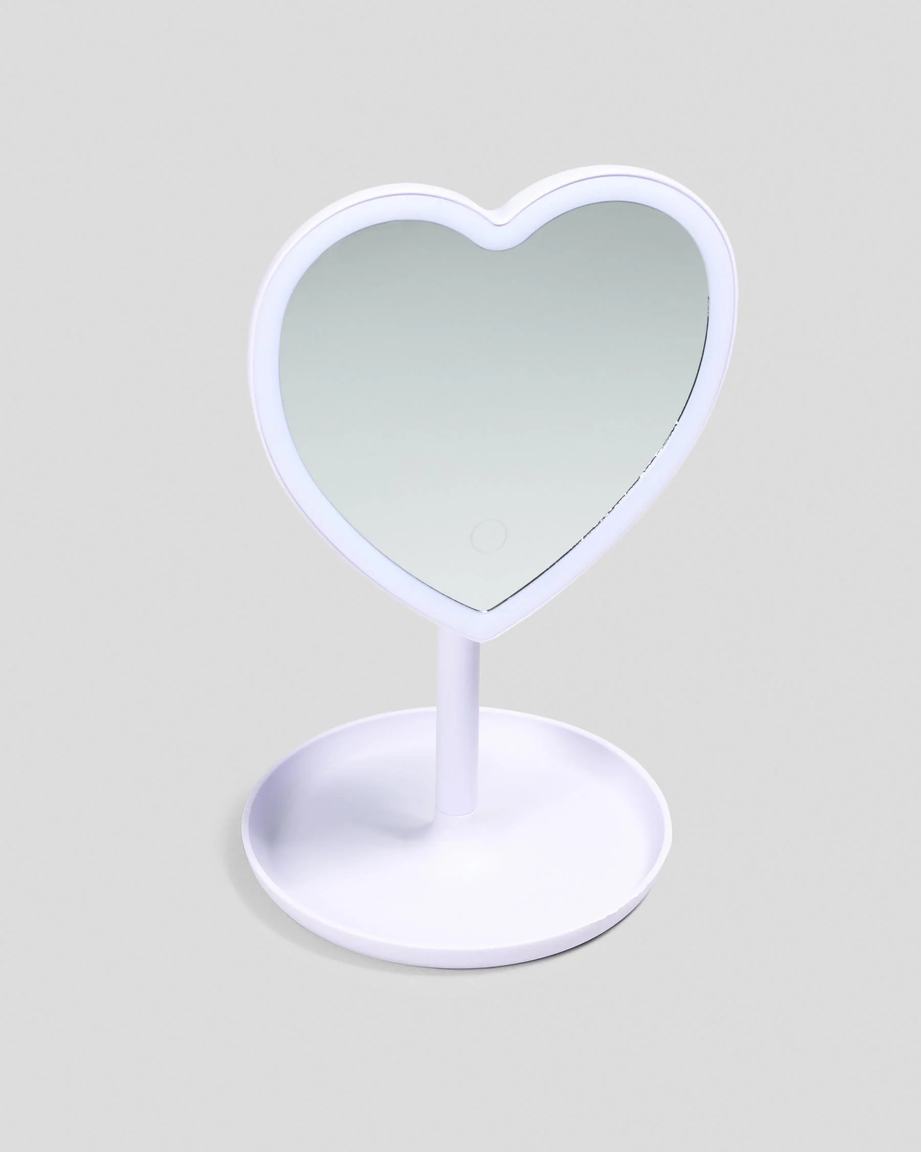 Heart-shaped LED Mirror
